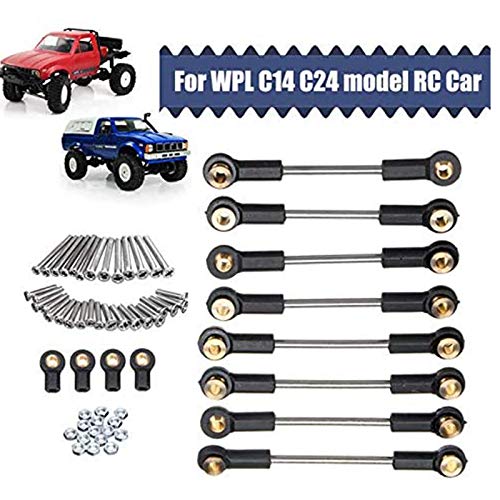 Jolsaawie Upgrade Ersatzteil Metall AufhäNgung Toe VerknüPfung Spurstangen Satz für 1/16 C14 C24 RC Auto Teile Jolsaawie Upgrade Ersatzteil Metall AufhäNgung Toe VerknüPfung Spurstangen Satz für 1/16 C14 C24 RC Auto Teile von Jolsaawie