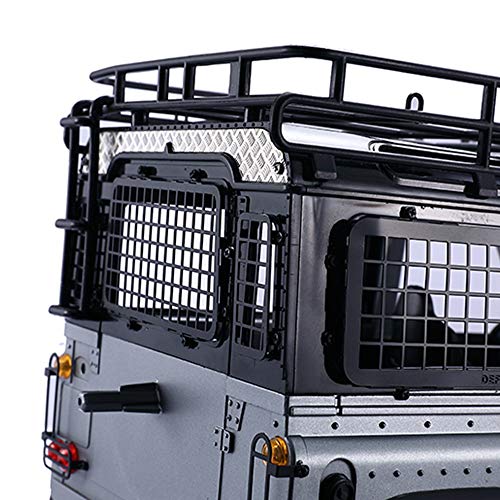 Jolsaawie für MN D90 D99S MN99S 1/12 RC Auto Upgrade Teile Metall Stereoskopische Heck Scheiben Gitter Schutz Netz ZubehöR von Jolsaawie