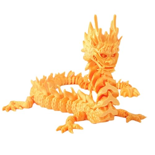 3D Gedruckter Drache, 13 Zoll 3D-Drachen Kristall Zappelspielzeug, Chefschreibtischspielzeug, Osterkörbchenfüller, Flexibel, Für Kinder-Eiersuche, 33cm von Jomewory