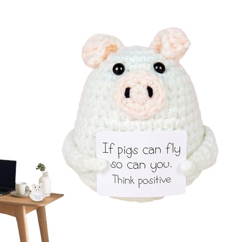 Jomewory Emotionale Unterstützung Häkeltier, positives Häkeltier, Stricken emotionale Puppe mit positiver Bestätigungskarte, Lustige süße handgefertigte Tierdekor für Kinder Teen Erwachsene Männer Jomewory Emotionale Unterstützung Häkeltier, positives Häkeltier, Stricken emotionale Puppe mit positiver Bestätigungskarte, Lustige süße handgefertigte Tierdekor für Kinder Teen Erwachsene Männer von Jomewory