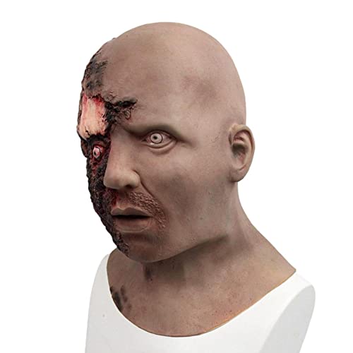 Jomewory Halloween Zombie Maske, Halloween Horror Blutige Zombie Gruselige Kopfbedeckung, faule Gesichtsmaske Halloween Gruseliges Kostüm Leiche Prop Jomewory Halloween Zombie Maske, Halloween Horror Blutige Zombie Gruselige Kopfbedeckung, faule Gesichtsmaske Halloween Gruseliges Kostüm Leiche Prop von Jomewory