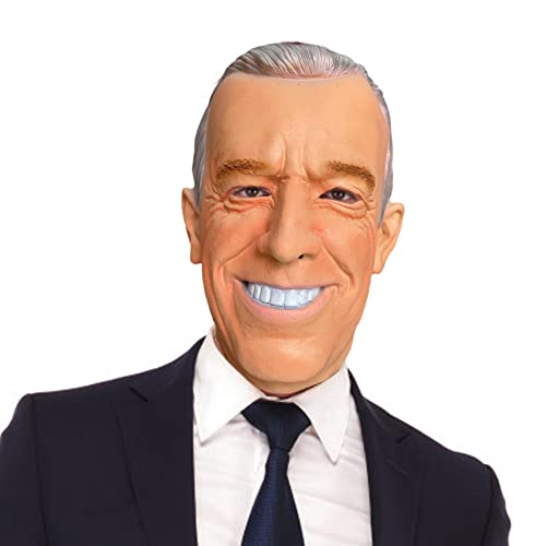 Jomewory Joe Biden-Kostüm-Gesichtsbedeckung, Joe Biden, Halloween-Latex-Kopfbedeckung | Neuheit alter Mann, Cosplay, Maskerade, Kostüm-Zubehör für Erwachsene, 5 Stück von Jomewory