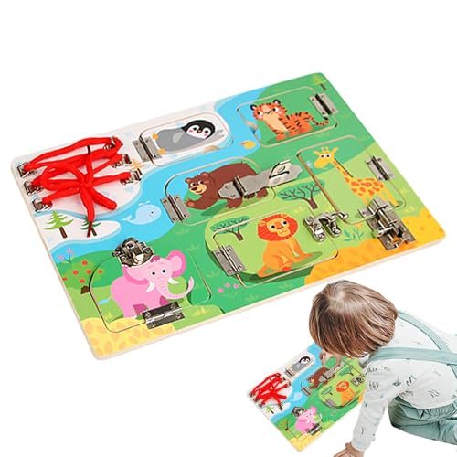Jomewory Sensoriktafel für Kinder, Aktivitätstafel für Kinder - Bunte Schlösser und Riegel, Brett-Reisespielzeug,Lustige Vorschul-Lernaktivitäten, Feinmotorik-Reisespielzeug für und Mädchen Jomewory Sensoriktafel für Kinder, Aktivitätstafel für Kinder - Bunte Schlösser und Riegel, Brett-Reisespielzeug,Lustige Vorschul-Lernaktivitäten, Feinmotorik-Reisespielzeug für und Mädchen von Jomewory
