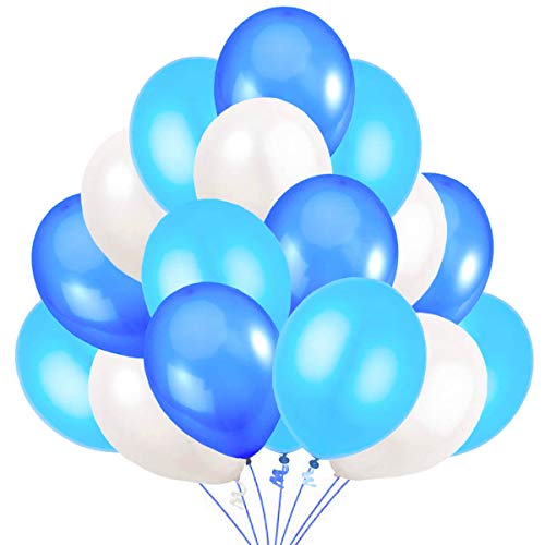 90 Luftballons Blau Weiß Hellblau Ballon Premiumqualität 30 cm Partyballon Deko Babyblau Himmelblau Dunkelblau. Dekoration fur Geburtstags, Baby Shower, Baby Dusche Party 90 Luftballons Blau Weiß Hellblau Ballon Premiumqualität 30 cm Partyballon Deko Babyblau Himmelblau Dunkelblau. Dekoration fur Geburtstags, Baby Shower, Baby Dusche Party von Jonami