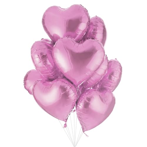 Jonami 25 Herz Folienballons Rosa Helium Luftballon, Romantisch Deko, Dekoration für Romantische Atmosphäre, Heiratsantrag, Valentinstag Deko und Hochzeit Jonami 25 Herz Folienballons Rosa Helium Luftballon, Romantisch Deko, Dekoration für Romantische Atmosphäre, Heiratsantrag, Valentinstag Deko und Hochzeit von Jonami