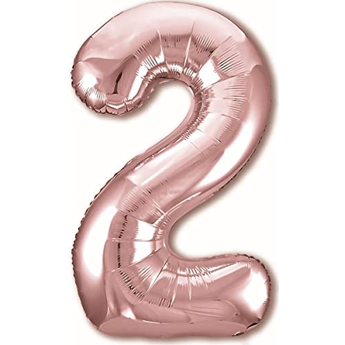 Luftballon 2. Geburtstag Zahl 2 Rosegold XXL Riesen Folienballon 100cm Geburtstagsdeko Mädchen Ballon Zahl Deko zum Geburtstag. Fliegt mit Helium. Luftballon 2. Geburtstag Zahl 2 Rosegold XXL Riesen Folienballon 100cm Geburtstagsdeko Mädchen Ballon Zahl Deko zum Geburtstag. Fliegt mit Helium. von Jonami