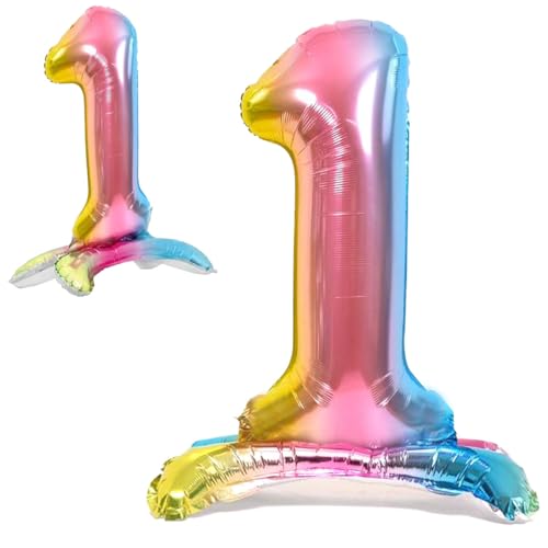 Luftballon 1. Geburtstag Zahl 1 Mehrfarbig Pastell Stehende XXL Riesen Folienballon 82cm Geburtstagsdeko Ballon Zahl Deko zum Geburtstag. Luftballon 1. Geburtstag Zahl 1 Mehrfarbig Pastell Stehende XXL Riesen Folienballon 82cm Geburtstagsdeko Ballon Zahl Deko zum Geburtstag. von Jonami
