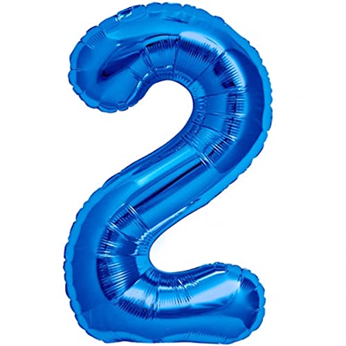 Luftballon 2. Geburtstag Zahl 2 Blau XXL Riesen Folienballon 100cm Geburtstagsdeko Jungen Ballon Zahl Deko zum Geburtstag. Fliegt mit Helium. Luftballon 2. Geburtstag Zahl 2 Blau XXL Riesen Folienballon 100cm Geburtstagsdeko Jungen Ballon Zahl Deko zum Geburtstag. Fliegt mit Helium. von Jonami