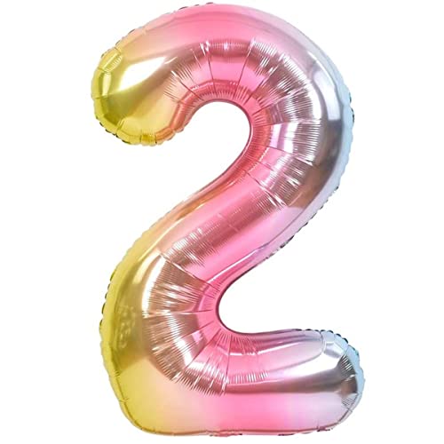 Luftballon 2. Geburtstag Zahl 2 Mehrfarbig Pastell XXL Riesen Folienballon 100cm Geburtstagsdeko Ballon Zahl Deko zum Geburtstag. Fliegt mit Helium. Luftballon 2. Geburtstag Zahl 2 Mehrfarbig Pastell XXL Riesen Folienballon 100cm Geburtstagsdeko Ballon Zahl Deko zum Geburtstag. Fliegt mit Helium. von Jonami