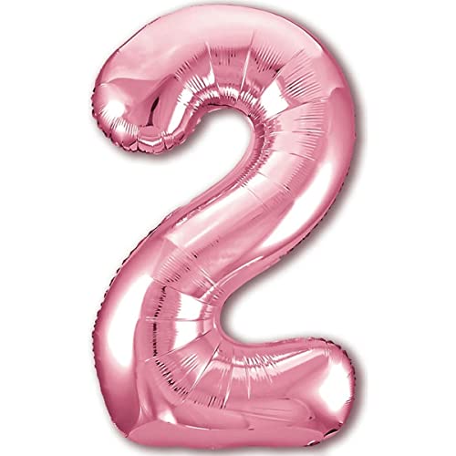 Luftballon 2. Geburtstag Zahl 2 Rosa XXL Riesen Folienballon 100cm Geburtstagsdeko Mädchen Ballon Zahl Deko zum Geburtstag. Fliegt mit Helium. Luftballon 2. Geburtstag Zahl 2 Rosa XXL Riesen Folienballon 100cm Geburtstagsdeko Mädchen Ballon Zahl Deko zum Geburtstag. Fliegt mit Helium. von Jonami
