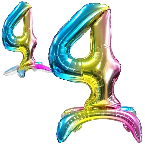 Luftballon 4. Geburtstag Zahl 4 Mehrfarbig Stehende Foil XXL Riesen Folienballon 82cm Geburtstagsdeko Ballon Zahl Deko zum Geburtstag. Luftballon 4. Geburtstag Zahl 4 Mehrfarbig Stehende Foil XXL Riesen Folienballon 82cm Geburtstagsdeko Ballon Zahl Deko zum Geburtstag. von Jonami