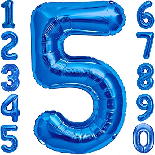 Luftballon 5. Geburtstag Zahl 5 Blau XXL Riesen Folienballon 100cm Geburtstagsdeko Jungen Ballon Zahl Deko zum Geburtstag. Fliegt mit Helium. Luftballon 5. Geburtstag Zahl 5 Blau XXL Riesen Folienballon 100cm Geburtstagsdeko Jungen Ballon Zahl Deko zum Geburtstag. Fliegt mit Helium. von Jonami