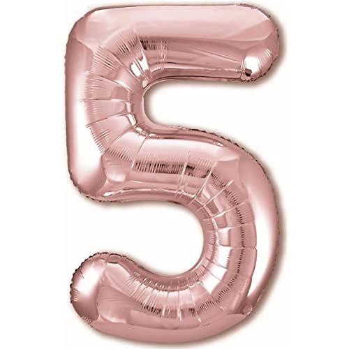 Luftballon 5. Geburtstag Zahl 5 Rosegold XXL Riesen Folienballon 100cm Geburtstagsdeko Mädchen Ballon Zahl Deko zum Geburtstag. Fliegt mit Helium. Luftballon 5. Geburtstag Zahl 5 Rosegold XXL Riesen Folienballon 100cm Geburtstagsdeko Mädchen Ballon Zahl Deko zum Geburtstag. Fliegt mit Helium. von Jonami