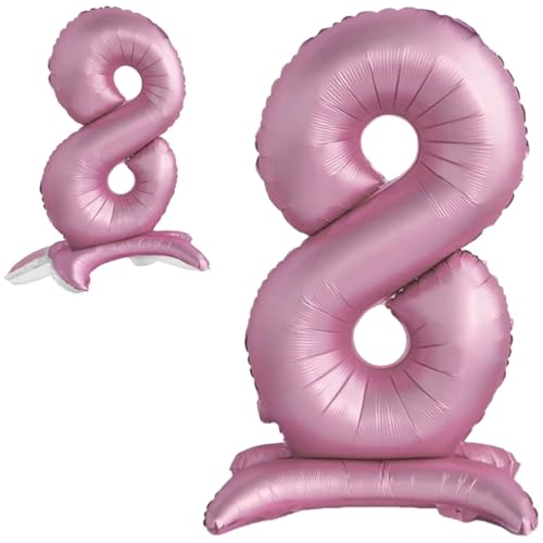 Luftballon 8. Geburtstag Zahl 8 Rosa Stehende XXL Riesen Folienballon 82cm Geburtstagsdeko Mädchen Ballon Zahl Deko zum Geburtstag. Luftballon 8. Geburtstag Zahl 8 Rosa Stehende XXL Riesen Folienballon 82cm Geburtstagsdeko Mädchen Ballon Zahl Deko zum Geburtstag. von Jonami