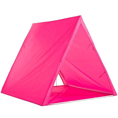 Jonikuper Faltbares Zeichenzelt, Kinderspielzimmer, Polyestertuch mit PVC-Schlauch mit farbiger Flagge und Tragetasche, einfache Montage, 115 x 115 x 115 cm (Rosa) von Jonikuper
