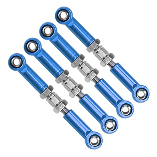 Jonlaki Verstellbare Servoverbindungen auf 1/24 RC -Auto mit Hoher Genauigkeit Aluminiumlegierungskonstruktion in Rot für FMS- und FCX24 Modelle (Blue) von Jonlaki