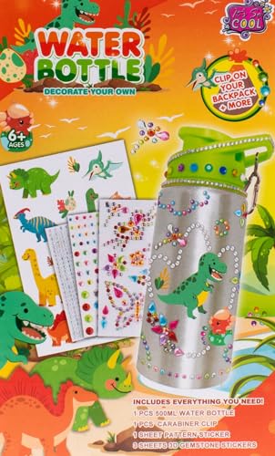 JooTech Trinkflasche | Wasserflasche | zum selbst gestalten | Dino | 500ml von JooTech