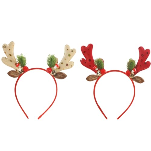 Jooehyer 8 St¨¹ck Weihnachts-Stirnb?nder, Haarb?nder, Weihnachts-Glitzer-Elchgeweih-Stirnb?nder, Urlaubsparty-Geschenk, Kost¨¹m f¨¹r Frauen, Kost¨¹m von Jooehyer