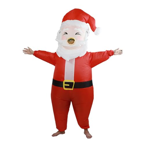 Aufblasbares Weihnachtskostüm, Wasserdicht, Aufblasbarer Weihnachtsanzug, Urlaub, Urlaub, Aufblasbare Kostüme, Aufblasbarer Weihnachts-Cosplay-Kostüm, Anzug für 150–190(Großer Weihnachtsmann) von Jooffery