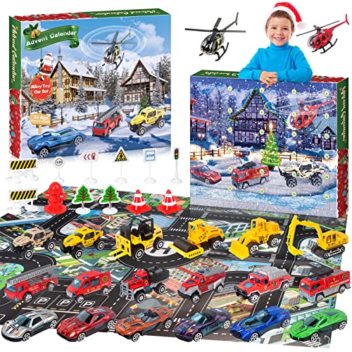 Joozmui Spielzeug ab 2 3 4 5 6 7 8 Jahre Junge, Adventskalender 2023 Kinder Geschenk Junge 2-8 Jahre Auto Spielzeug Kleine Geschenk für Kinder Geschenk Mädchen 2-8 Jahre Weihnachtskalender Kinder von Joozmui