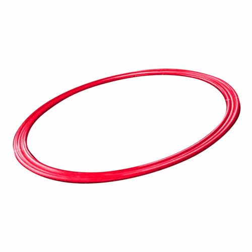 Trainingsringe, 30 cm Durchmesser, Glatter Hopscotch-Kreis, Erleichtern Koordination und Unterhaltung für Spielaktivitäten Im Freien (Rot) von Jopwkuin
