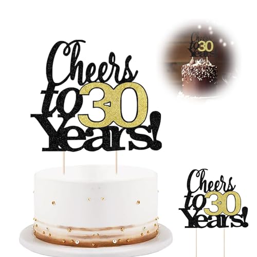 1 Stück 30 Tortendeko Geburtstag, Prost auf 30 Jahre Kuchendeckel, Cheers to 30 Years Hochzeit Jahrestag, 30. Geburtstag Tortendeko, Hochzeitstag Party Dekoration Zubehör 1 Stück 30 Tortendeko Geburtstag, Prost auf 30 Jahre Kuchendeckel, Cheers to 30 Years Hochzeit Jahrestag, 30. Geburtstag Tortendeko, Hochzeitstag Party Dekoration Zubehör von Jormftte