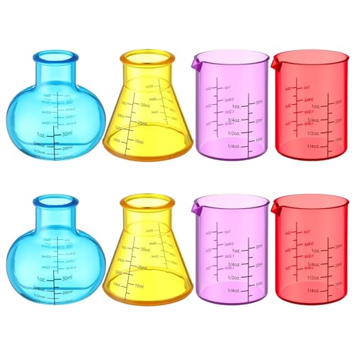 8pcs Kunststoffbecher farbenfrohe Becher -Set mit verschiedenen Formen für Kunststoff -Bildungswissenschaft für DIY, Experiment, Chemie, Studien 8pcs Kunststoffbecher farbenfrohe Becher -Set mit verschiedenen Formen für Kunststoff -Bildungswissenschaft für DIY, Experiment, Chemie, Studien von Jorzer