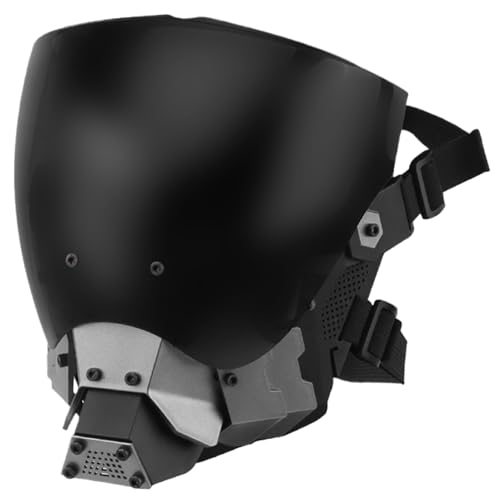 Anti-Fog-Maske, Cosplay-Maske atmungsaktiven abnehmbaren Full Face Shield mit Verstellbarer Band Cooles Gesicht Cover für Filmprops Party Outdoor-Aktivitäten Anti-Fog-Maske, Cosplay-Maske atmungsaktiven abnehmbaren Full Face Shield mit Verstellbarer Band Cooles Gesicht Cover für Filmprops Party Outdoor-Aktivitäten von Jorzer