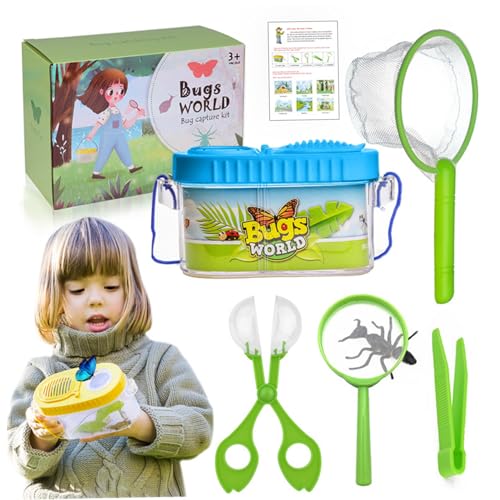 Butterfly Catcher Kit für Kinder 6pcs/Set Butterfly Catching Kit Critter Keeper House Habitat mit Lupe, Pinzetten, Kather, Net & Guide für Science Exploration Style 2 Butterfly Catcher Kit für Kinder 6pcs/Set Butterfly Catching Kit Critter Keeper House Habitat mit Lupe, Pinzetten, Kather, Net & Guide für Science Exploration Style 2 von Jorzer