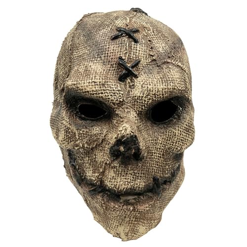 Halloween -Maske, Latexkriechschädel beängstigende Maske, Vollgesicht Zombie -Masken Voller Kopf Cover für Erwachsene, Halloween, Trick oder Treat, Karneval, Kostümparty von Jorzer