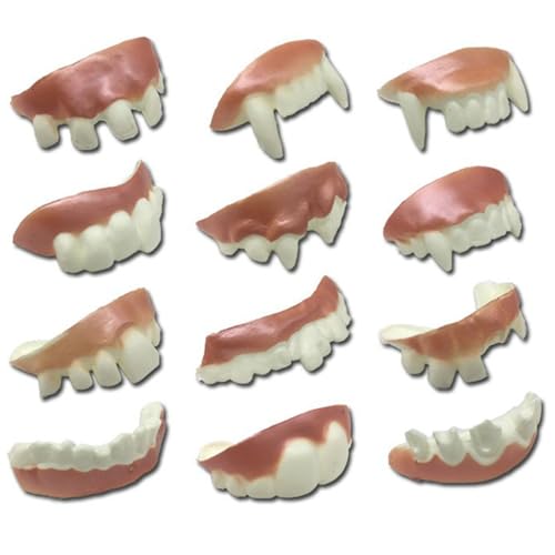 Halloween -Zähne 12pcs weiche Gummizähne lustige Vampirzähne für Halloween Cosplay Party bevorzugt Fotos Requisiten Halloween -Zähne 12pcs weiche Gummizähne lustige Vampirzähne für Halloween Cosplay Party bevorzugt Fotos Requisiten von Jorzer
