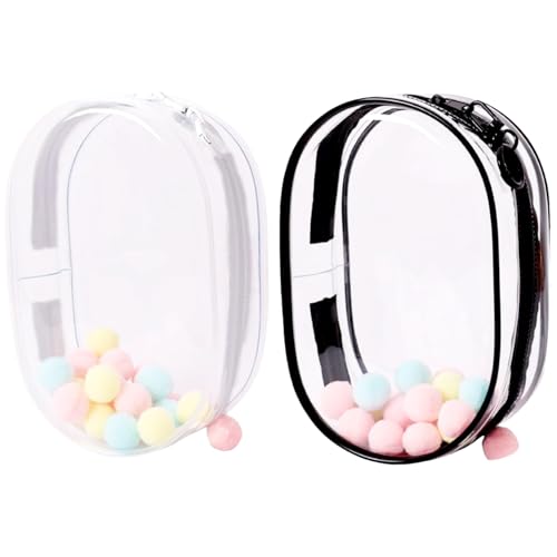 Jorzer 2pcs Clear Figure Displays Bags Mini Clear Figure Anzeigebeutel mit Schlüsselbeutel Pom -Bällchen Reißverschluss transparent Puppe Tragetasche für Sammlerstücke Dekor .. Jorzer 2pcs Clear Figure Displays Bags Mini Clear Figure Anzeigebeutel mit Schlüsselbeutel Pom -Bällchen Reißverschluss transparent Puppe Tragetasche für Sammlerstücke Dekor .. von Jorzer