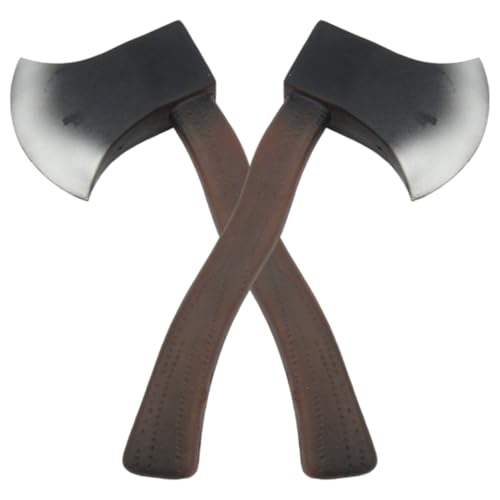 Jorzer 2pcs gefälschte Achsen 11x4.9 Realistische Schaum Axt Hatchet Halloween Kostüme für Halloween -Kostümparty von Jorzer