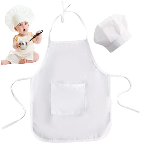 Jorzer Baby Kostüm Kleinkind einfach aufrechterhalten bequem Fit Polyester Babykoch Outfit mit Kleinkindkoch Hut und Schürze für Fotoshootings und Anzieh von 6-12 Monaten Kinder männlich von Jorzer