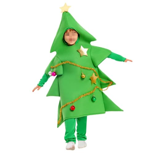 Jorzer Baumkostüm weich warm süßes Kostüm mit Stern und farbenfrohen Lichtern einteiliger Anzug Cosplay-Kostüme für Kinder S-M Weihnachtsbaumkostüm mit Kostümen Kostüme Weihnachts-Outfit .. Jorzer Baumkostüm weich warm süßes Kostüm mit Stern und farbenfrohen Lichtern einteiliger Anzug Cosplay-Kostüme für Kinder S-M Weihnachtsbaumkostüm mit Kostümen Kostüme Weihnachts-Outfit .. von Jorzer