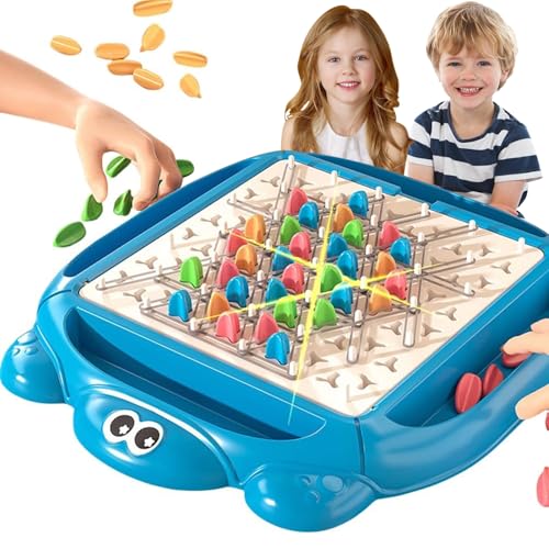 Jorzer Brain Games, Funny Turtle Brettspiele Dreieck mit Gummiband, Triangle-Schachspiel-integrierter Speicherbox, Interactive Chess-Spiel für 2-4 Spieler von Jorzer