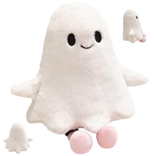 Jorzer Ghost Plüsch, Halloween Plüsch Lächeln Ghost Stofftier mit Hand und Beinwurf Kissen für Kinder Erwachsene 12 Zoll süßes weiches Halloween -gefülltes Tier, Spielzeug, Wurfkissen Jorzer Ghost Plüsch, Halloween Plüsch Lächeln Ghost Stofftier mit Hand und Beinwurf Kissen für Kinder Erwachsene 12 Zoll süßes weiches Halloween -gefülltes Tier, Spielzeug, Wurfkissen von Jorzer