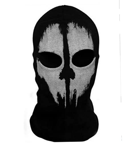 Jorzer Ghost Skull Maske Balaclava Fahrrad Skateboard Ghost Skull Maske Für Cosplay -kostüm -Fahrrad -Outdoor -Sport, Cosplay -kostüm -schädelmaske, Geistermaske, Schädelmaske von Jorzer