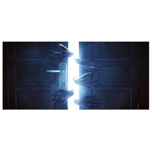 Jorzer Halloween-Garagentor-Dekorationen 1, 8 x 3, 9 m gruseliges Totenkopf-Garagentor-Banner hängende Horror-Halloween-Türabdeckung für den Außenbereich für -Banner an der Wand von Jorzer
