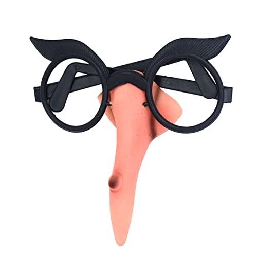 Jorzer Halloween Hexengläser Nasenanzug Lenslose Brille Mit Einer Langen Ware Hexennase Hexenkostüm -Requisiten Für Halloween Masquerade Cosplay 1 Set, Halloween -Dekoration, Halloween -kostümprops Jorzer Halloween Hexengläser Nasenanzug Lenslose Brille Mit Einer Langen Ware Hexennase Hexenkostüm -Requisiten Für Halloween Masquerade Cosplay 1 Set, Halloween -Dekoration, Halloween -kostümprops von Jorzer