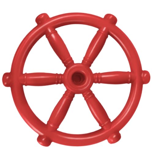Jorzer Lenkradspielzeug für Kinder 12x12inch Feste Farbe realistischer Kinder Lenkrad 360 ° Rotatierbares Kunststoff für Spielplatz Swing Piratenschiff, rot. Jorzer Lenkradspielzeug für Kinder 12x12inch Feste Farbe realistischer Kinder Lenkrad 360 ° Rotatierbares Kunststoff für Spielplatz Swing Piratenschiff, rot. von Jorzer