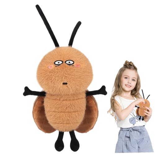 Jorzer Lustige Spielsachen süße 7, 87 Zoll Kakerlake Plüschspielzeug kreativer und entzückender Cartoon-Kakerlake-Form-Tierspielzeug ausgestopftes Puppengeschenk für Kinder von Jorzer