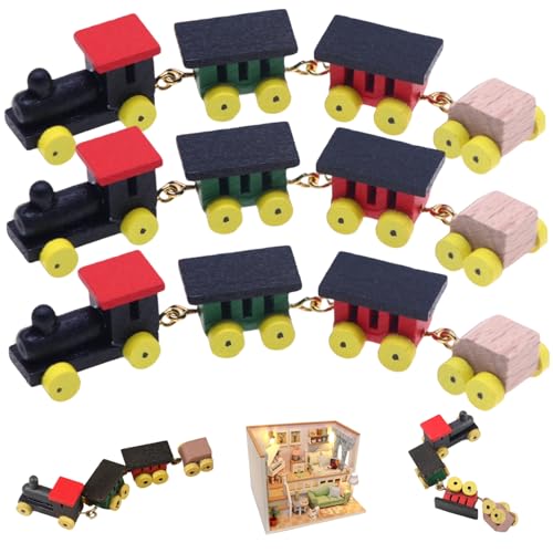 Jorzer Miniaturzug Set, 3 Simulation Doll Haus Dampfzug, Natrual hölzerne Mini -Puppenhaus Miniaturen, sichere Miniatur -Tat -to -Spielzeuggeschenke für Kinder Jorzer Miniaturzug Set, 3 Simulation Doll Haus Dampfzug, Natrual hölzerne Mini -Puppenhaus Miniaturen, sichere Miniatur -Tat -to -Spielzeuggeschenke für Kinder von Jorzer
