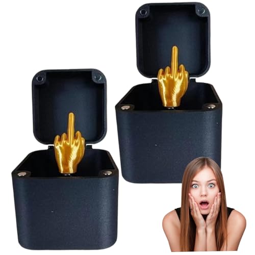Jorzer Mittelfinger in Einer Schachtel 2 PCS Lustige Mittelfinger Geschenke mit nur für Sie auf Deckel 2 Zoll Streich Geschenkbox für Weihnachten, Halloween, Aprilscherz Jorzer Mittelfinger in Einer Schachtel 2 PCS Lustige Mittelfinger Geschenke mit nur für Sie auf Deckel 2 Zoll Streich Geschenkbox für Weihnachten, Halloween, Aprilscherz von Jorzer