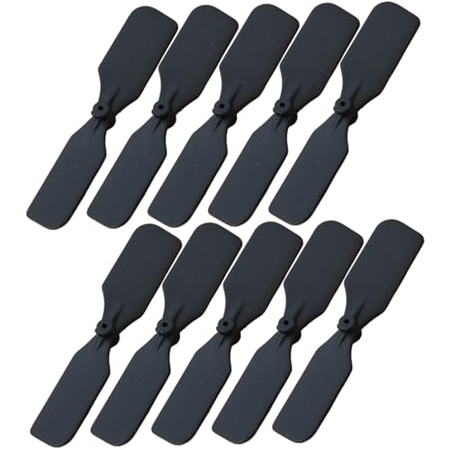 Jorzer RC -Flugzeugpropeller -Set 1.2 '' aerodynamische Plastikflugzeug -Propeller 10pcs Easy Setup Flugzeit verlängerter Propeller für 0, 7 mm Bläschen hohlbecher Motoren von Jorzer