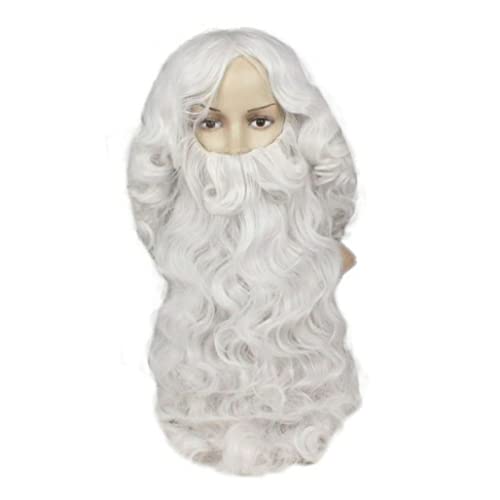 Jorzer Santa Claus Perücken Beard Set Weihnachten Weihnachtszeit Santa Claus Cosplay Cosplay Beard Weihnachten Kostüm Rollenspiel Spiel Perücken Cosplay Supplies Geschenk für Party Jorzer Santa Claus Perücken Beard Set Weihnachten Weihnachtszeit Santa Claus Cosplay Cosplay Beard Weihnachten Kostüm Rollenspiel Spiel Perücken Cosplay Supplies Geschenk für Party von Jorzer