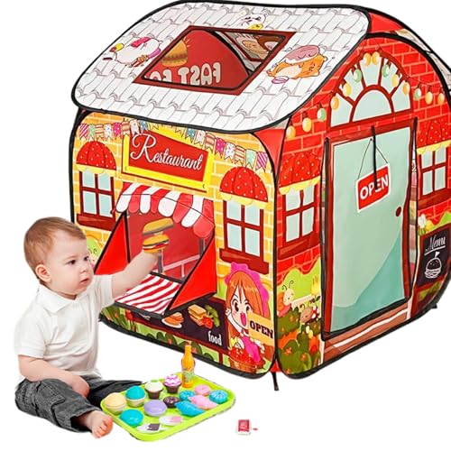 Jorzer Spielen Sie Zelt für Kinder, Pop-up-Kleinkindspielhaus mit Türflip & Top-Öffnung, Trick oder Behandeln von Nicht-Shrink Fade Resistant Fold Tent für Mädchen- und Jungengeschenk, Restaurant Jorzer Spielen Sie Zelt für Kinder, Pop-up-Kleinkindspielhaus mit Türflip & Top-Öffnung, Trick oder Behandeln von Nicht-Shrink Fade Resistant Fold Tent für Mädchen- und Jungengeschenk, Restaurant von Jorzer