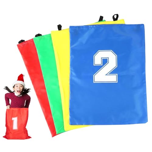 Jorzer Sport Day Kit, 4PCS 28.15x20, 28 Zoll Leinwand mit großer Kapazität Faltbarer tragbarer Sack -Rennbeutel Doppelgriffe im Freien im Freien für Kinder für Kinder. von Jorzer