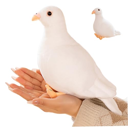 Jorzer Taubengefüllte Tier, 7, 9 Zoll realistische Pigeon Plüsch weiche und atmungsaktives gefülltes Tier süßes Spielzeug für Garten Ornamente Kinder Weihnachtsgeburtstag Geschenke von Jorzer