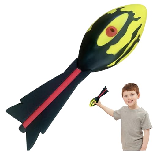 Jorzer Werfen Spielzeug PU Foam Aerodynamic Rocketball Wurping Toy für Langstrecken wirft Spielzeuggeschenke im Freien für Kinder Sport Spielzeug Style 2 wirft von Jorzer